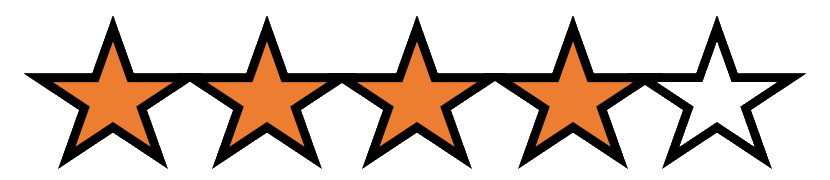 Four out of five stars.